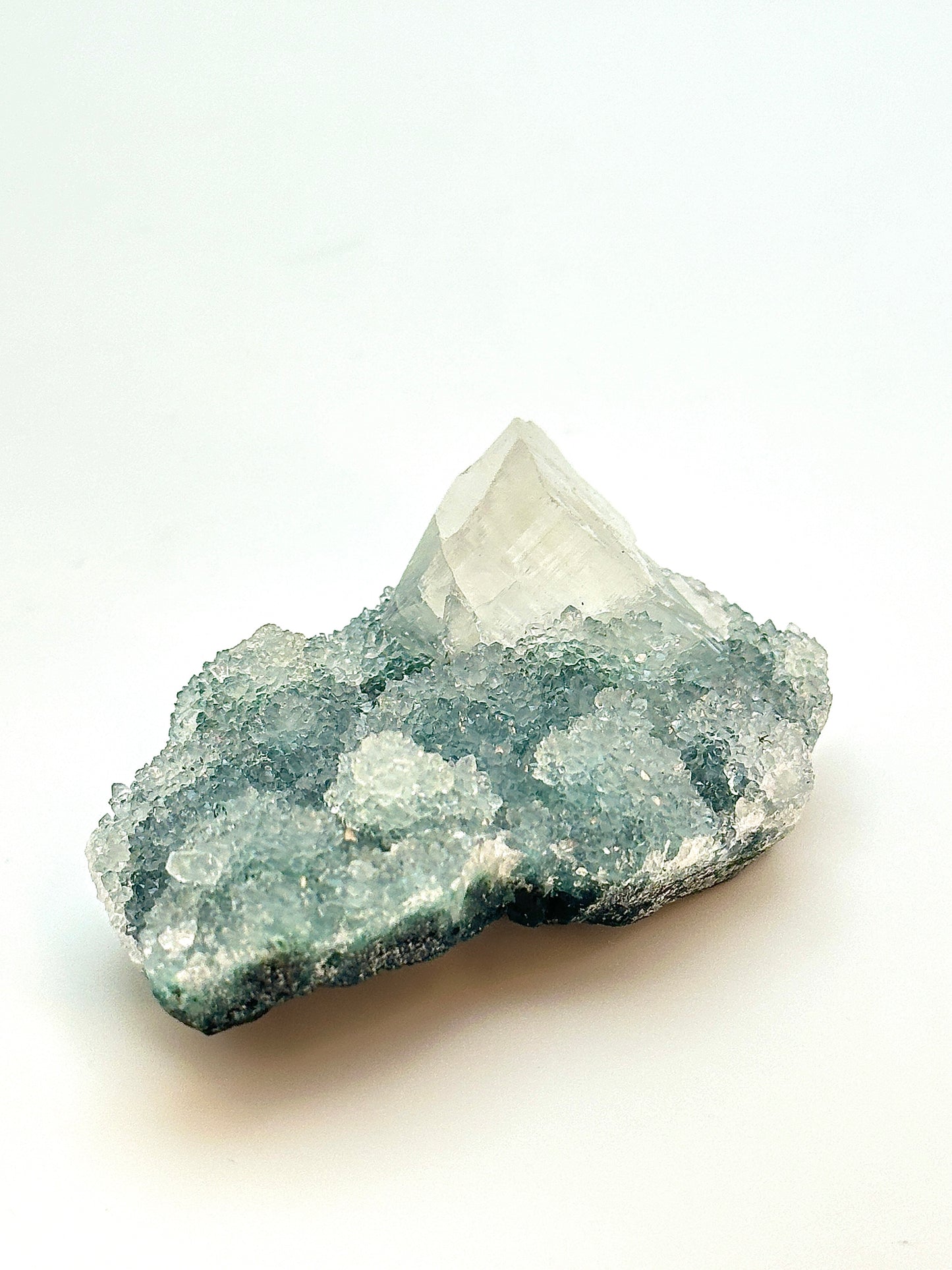 Blue Chalcedony with Apophyllite