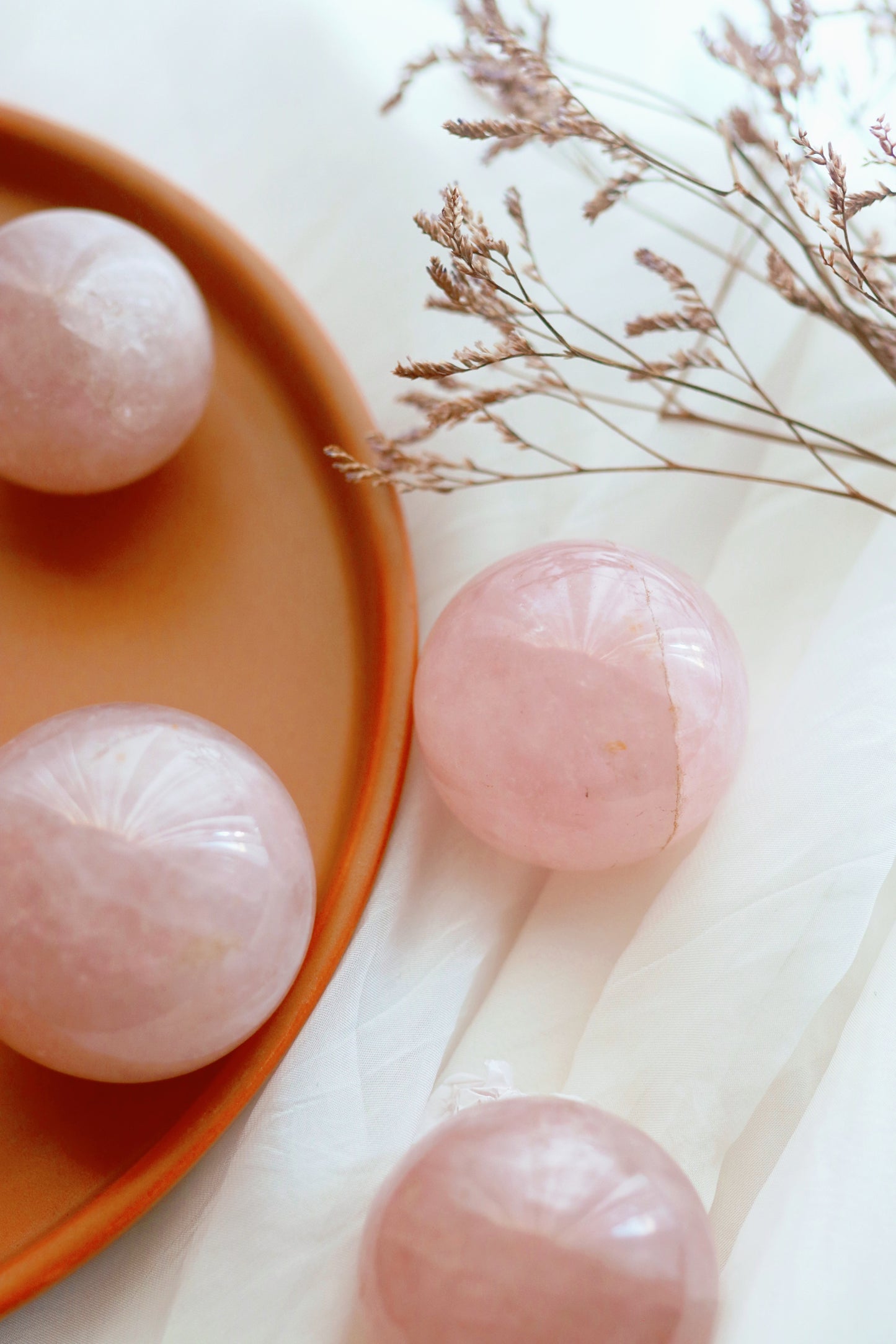 Rose Quartz Spheres