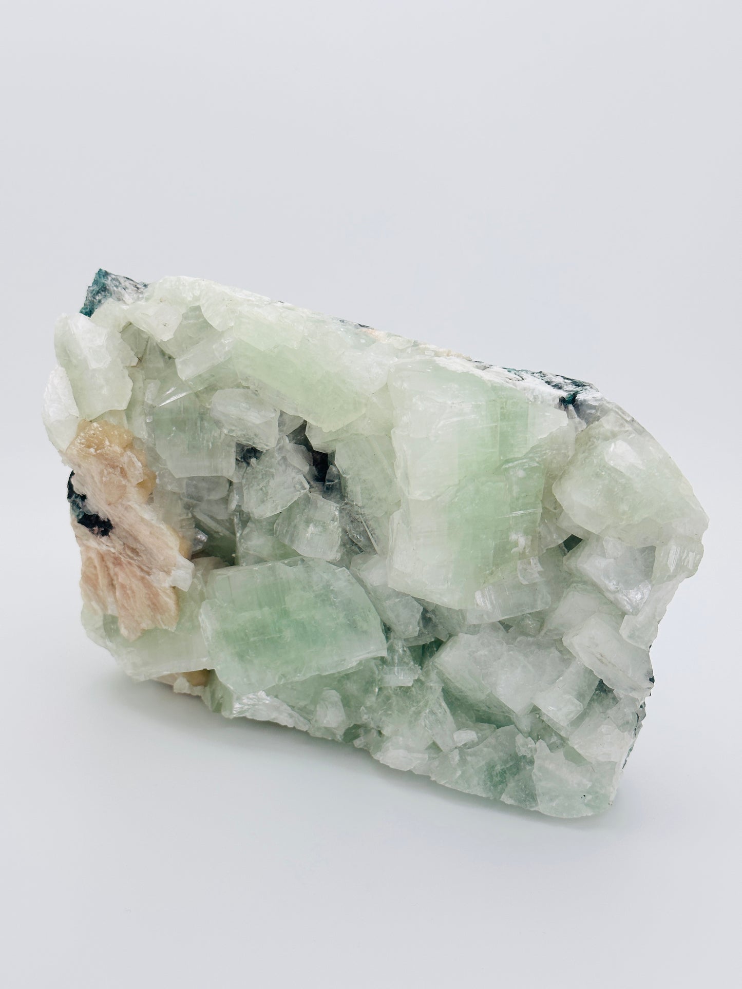 Green Apophyllite and Stilbite