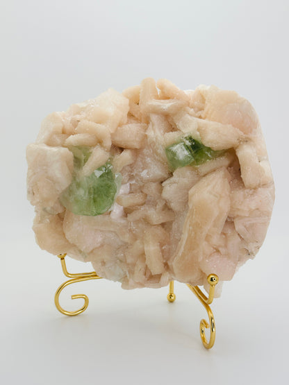 Green Apophyllite with Stilbite