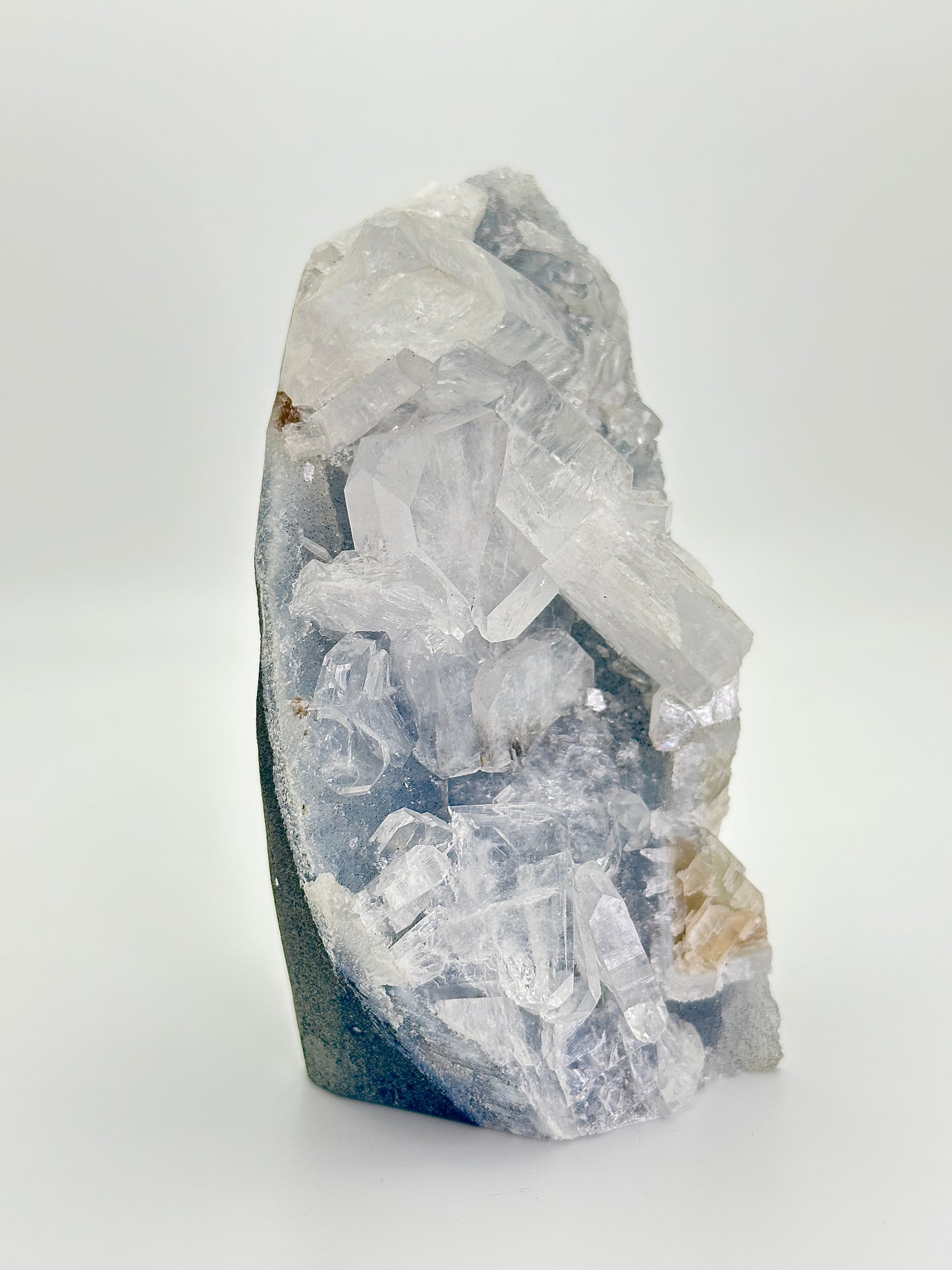 Blue Chalcedony with Apophyllite