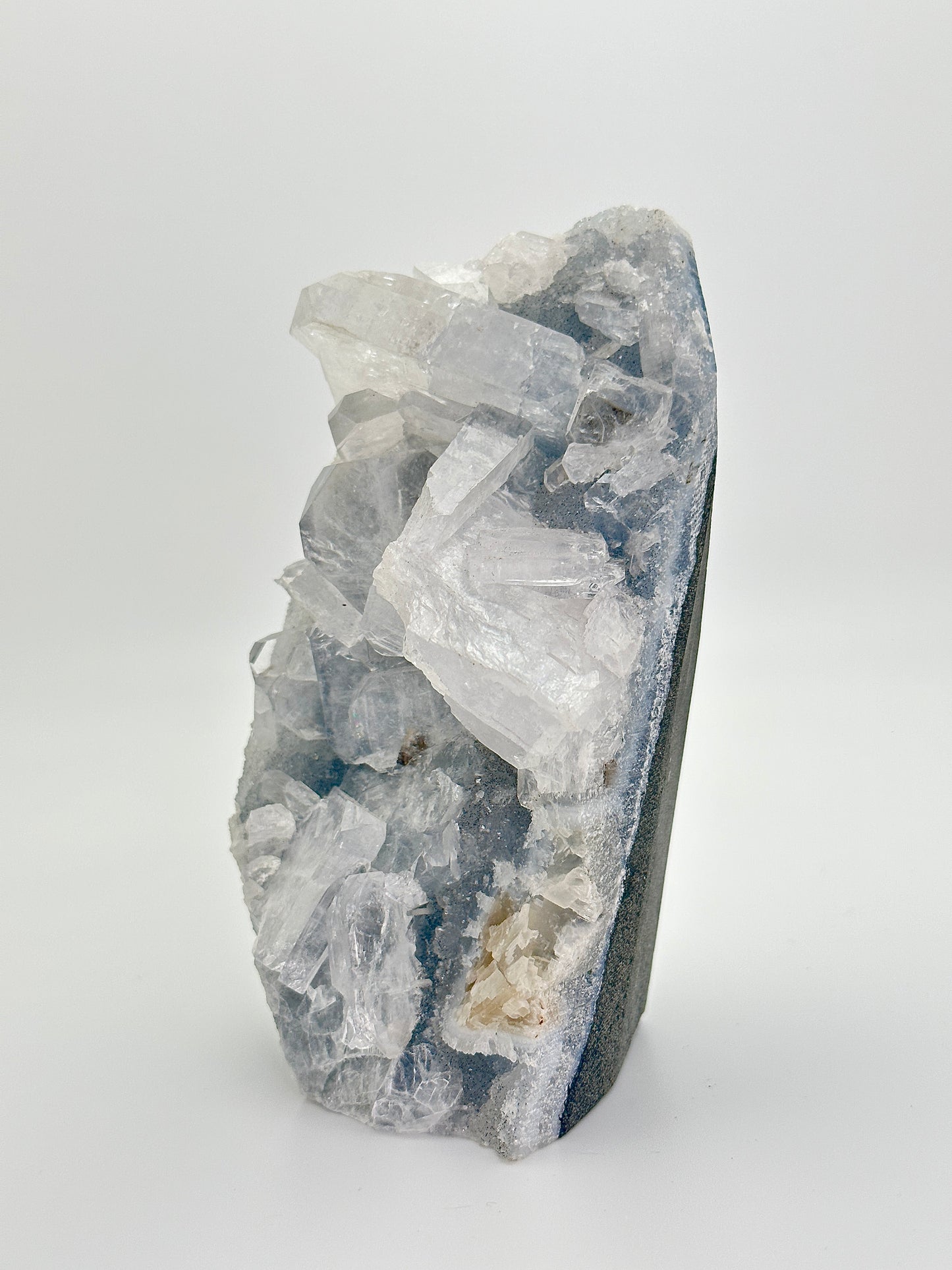 Blue Chalcedony with Apophyllite