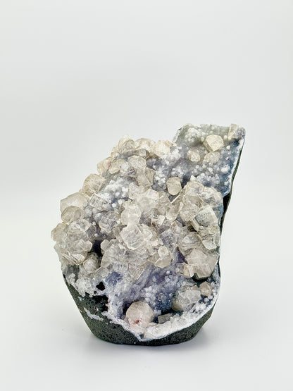 Chalcedony with Diamond Apophyllite