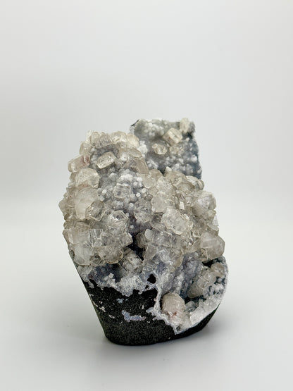 Chalcedony with Diamond Apophyllite