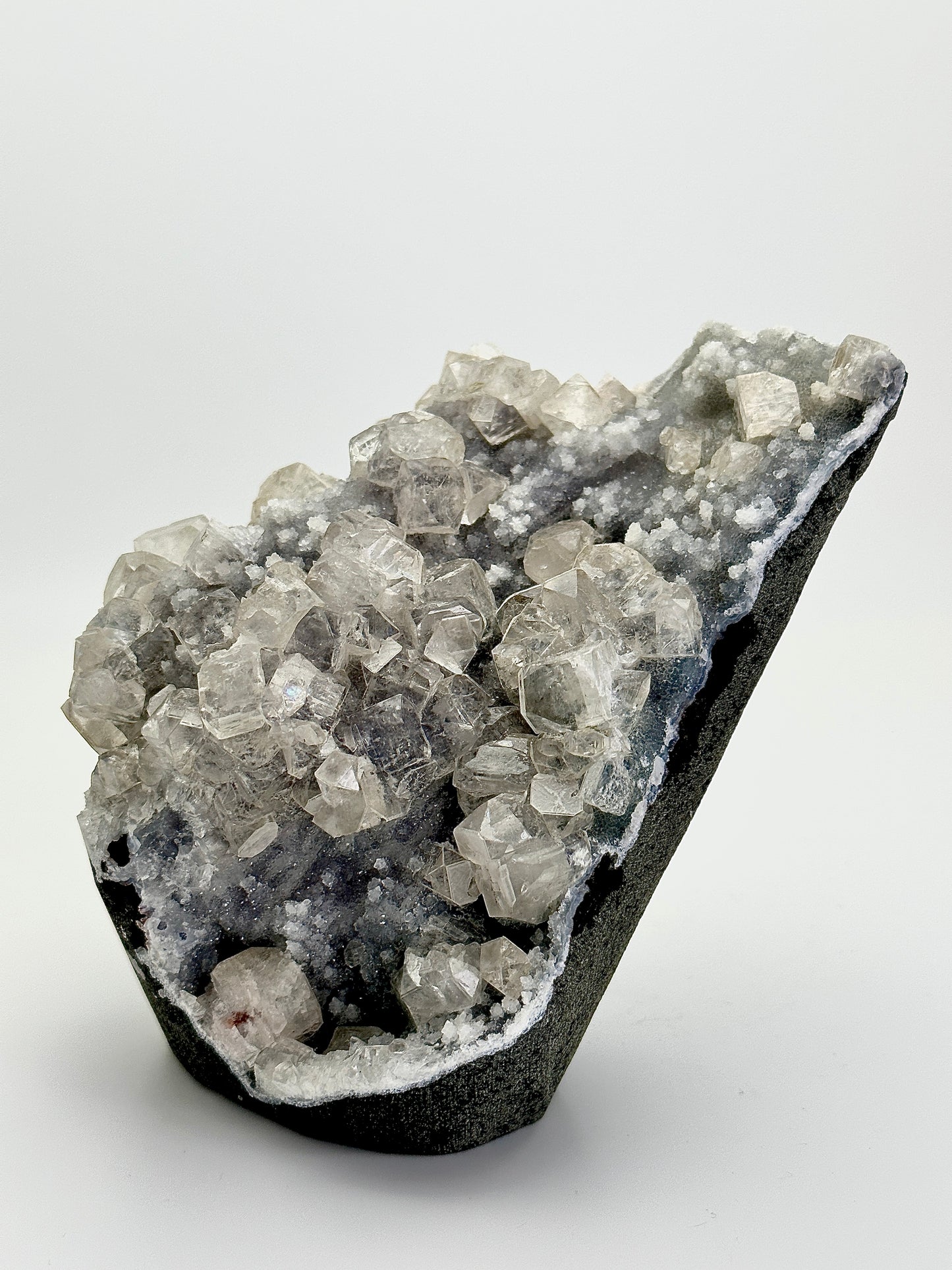 Chalcedony with Diamond Apophyllite