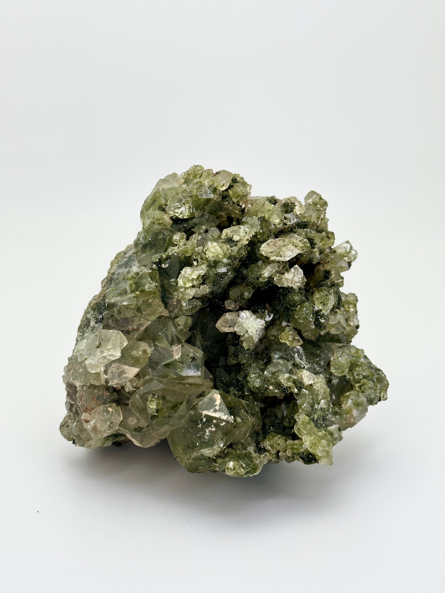 Forest Epidote with Quartz