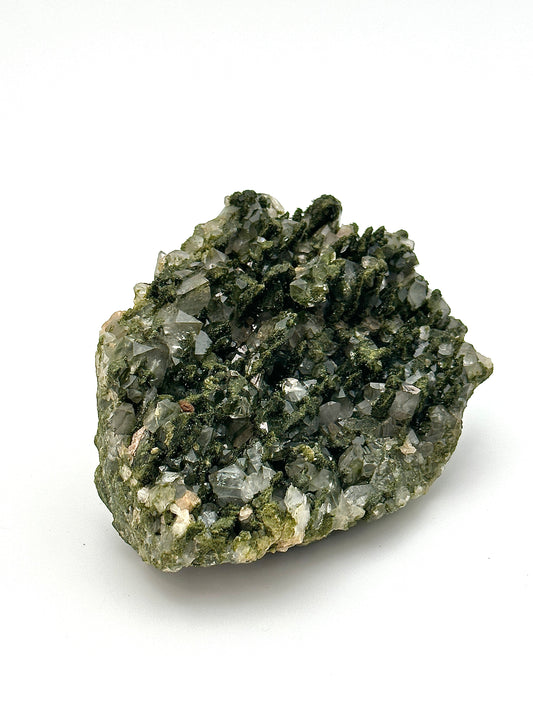 Forest Epidote with Quartz