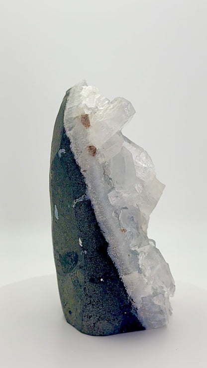 Blue Chalcedony with Apophyllite