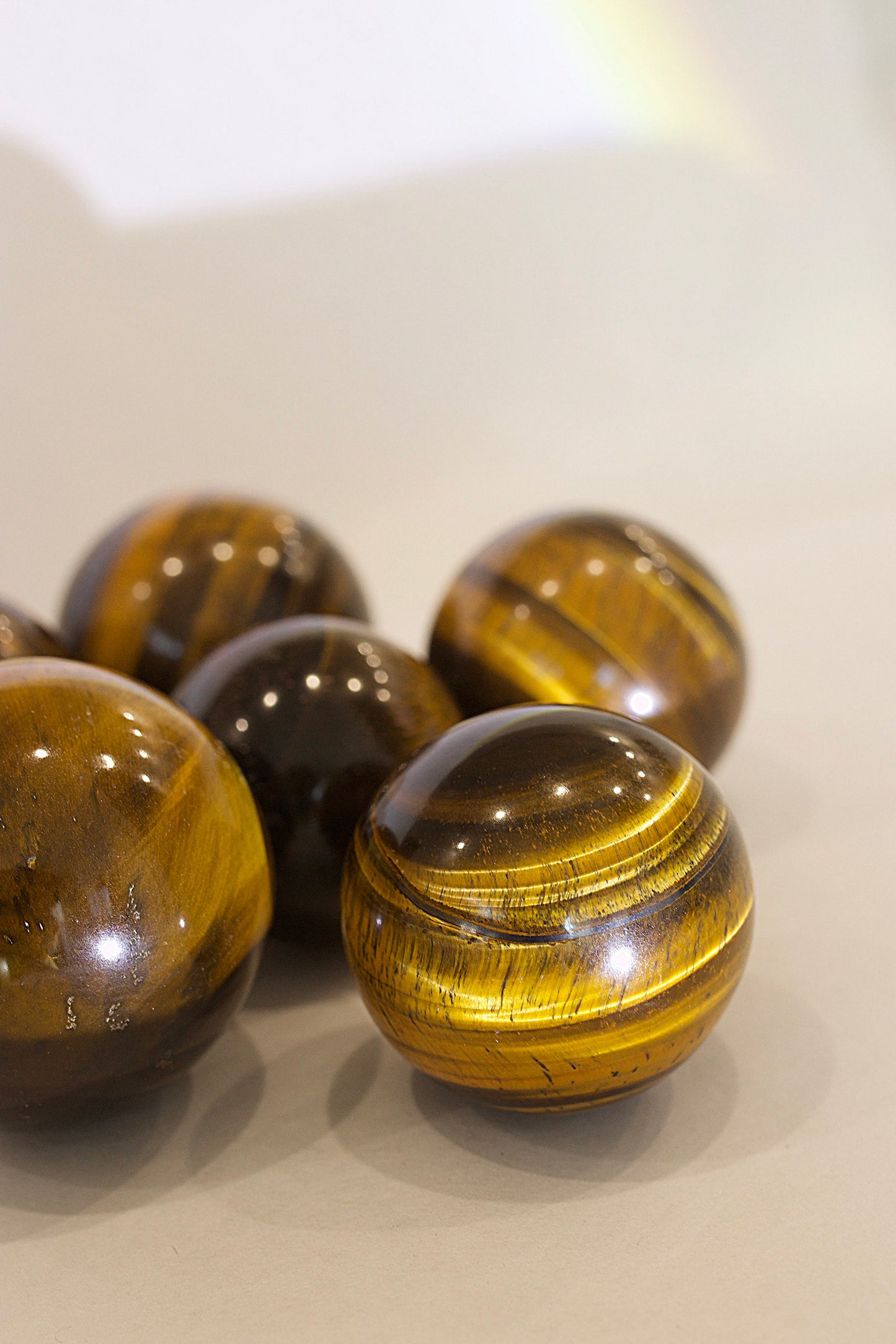 Tiger’s Eye Spheres